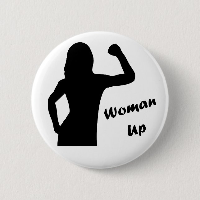 Frauenup - Feminist-Button-Schaltfläche Button (Vorderseite)