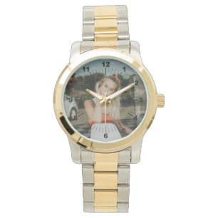 Frauenwache - Personalisiert - Überwogene Zwei-Ton Armbanduhr