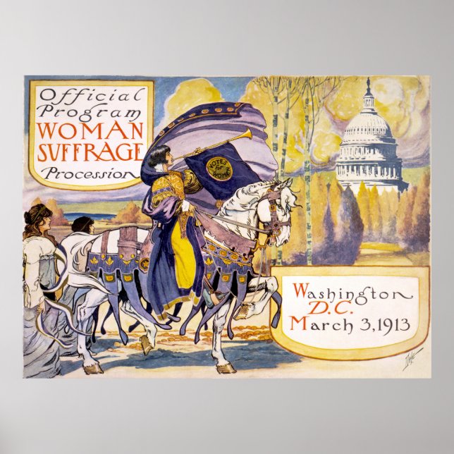 Frauenwahlkampf, Washington, D.C. Poster (Vorne)