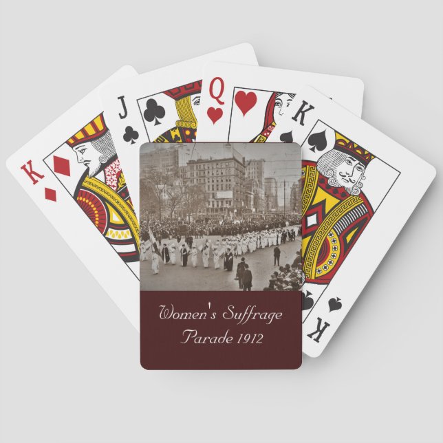 Frauenwahlparade 1912 spielkarten (Rückseite)