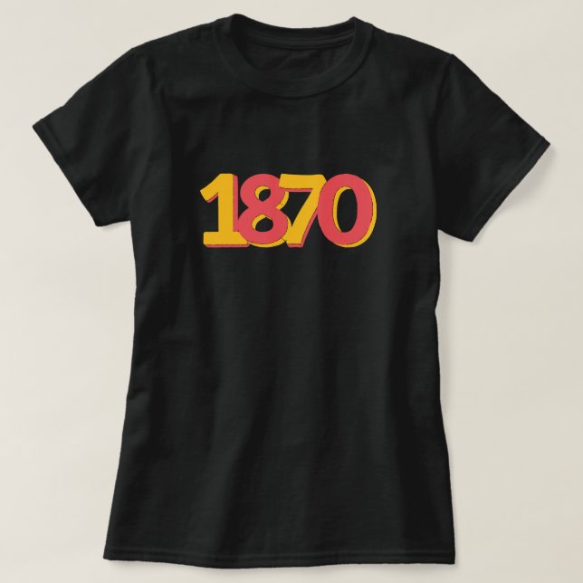 Frauenwahlrecht 1870 T - Shirt (Design vorne)