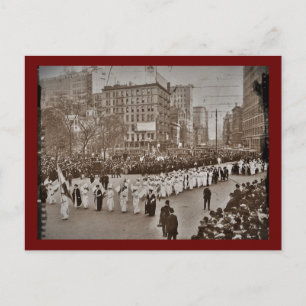 Frauenwahlrechtsparade 1912 postkarte