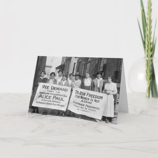 Frauenwahltakte, 1917 karte (Vorderseite)