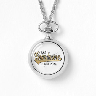 Frauenwraparound Silver Watch Grandmere/Großmutter Armbanduhr