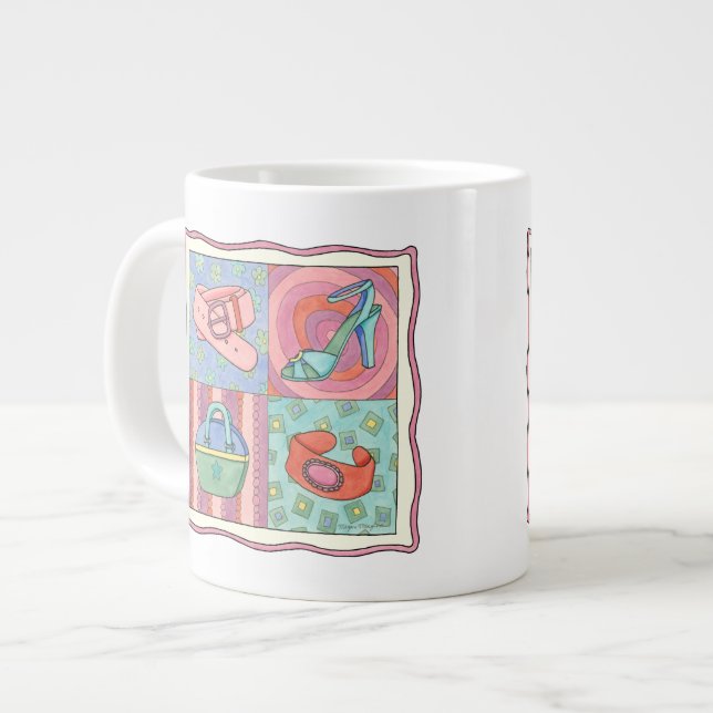 Frauenzubehör von Chariklia Zarris Jumbo-Tasse (Vorderseite Links)