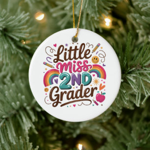 Fräulein 2. Klasse Erster Tag der zweiten Klasse Keramik Ornament