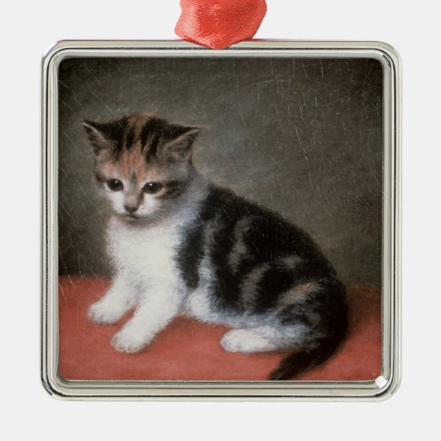 Fräulein Ann Whites Kitten, 1790 George-Stubbs | Ornament Aus Metall (Vorne)