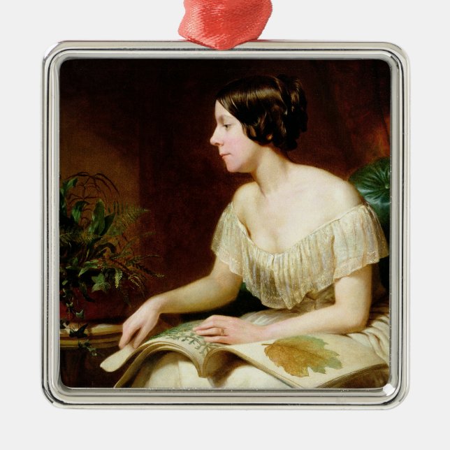 Fräulein Anne Pratt, der berühmte Botaniker Ornament Aus Metall (Vorne)