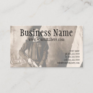 Fräulein Annie Oakley mit Gewehr, Vintage-Foto-Por Visitenkarte