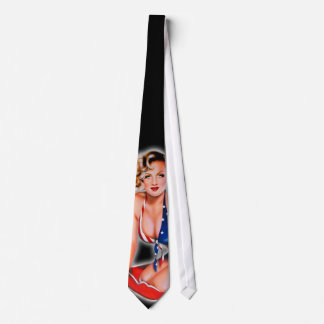Fräulein Behavin' Pinup Mens Necktie Krawatte