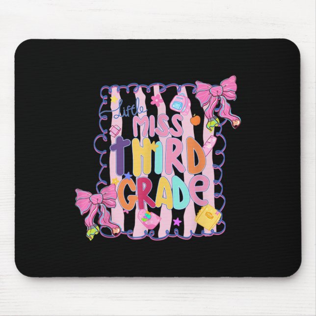 Fräulein Drittklässlerin Erster Tag der 3. Klasse  Mousepad (Vorne)