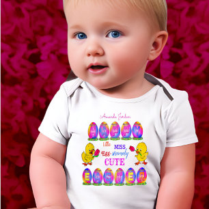 Fräulein extrem niedlich Frohe Ostern Eier Küken Baby Strampler