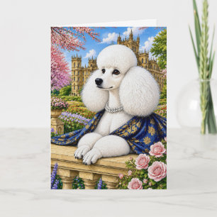 Fräulein Lady Violet Poodle Karte