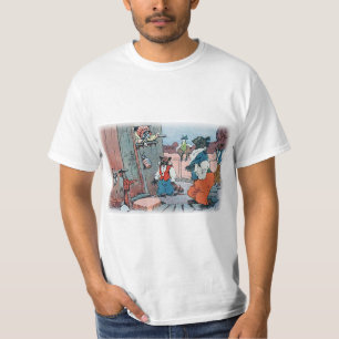 Fräulein Meadows setzte ihren Kopf aus dem Fenste T-Shirt