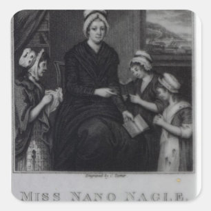 Fräulein Nano Nagle, 1809 Quadratischer Aufkleber