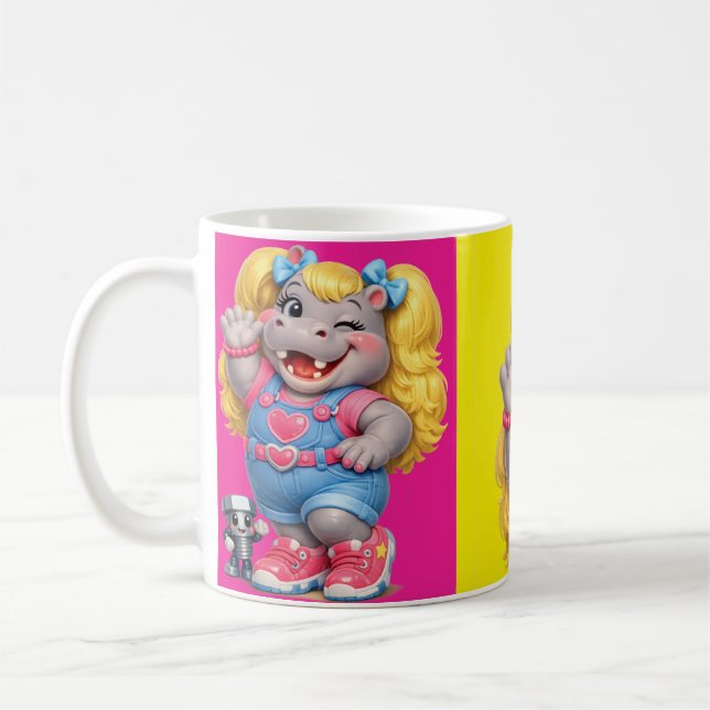 Fräulein Nilpferd Kaffeetasse (Links)
