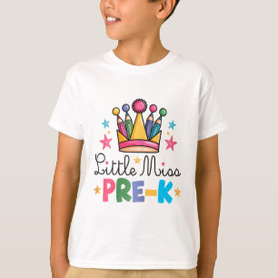 Fräulein Pre-k Bleistifte Krone Cute Ck Zur Schule T-Shirt
