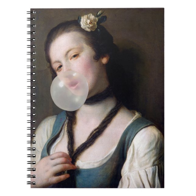 Fräulein Sassy bläst Bubble Gum Notizblock (Vorderseite)