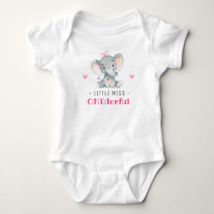 Fräulein Wunderbar Erster 1. Geburtstag Mädchen El Baby Strampler