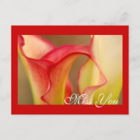 Fräuleinyou Calla-Lilien-Postkarte