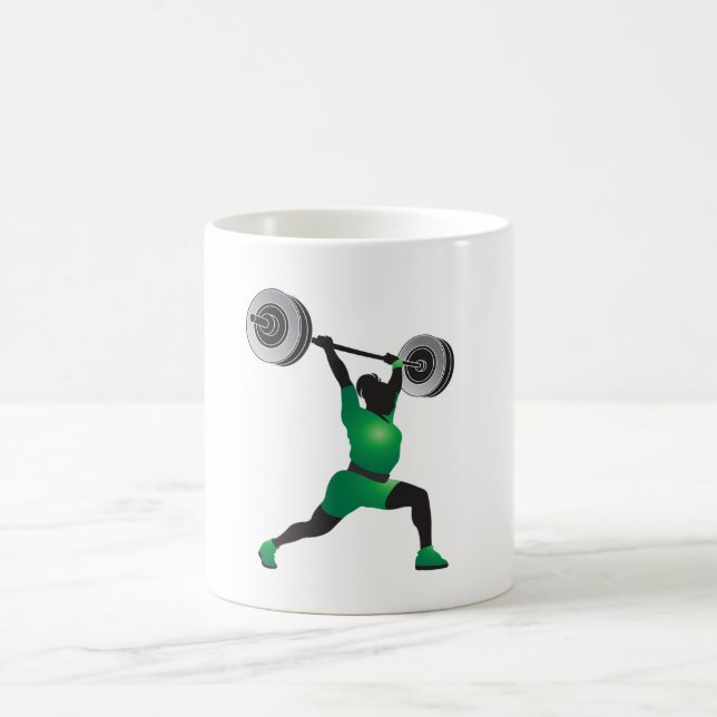 FrauWeightlifting Kaffeetasse (Mittel)