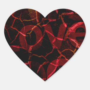 Frayed Edges, Starkes Herz: Unzerbrechliche Liebe Herz-Aufkleber