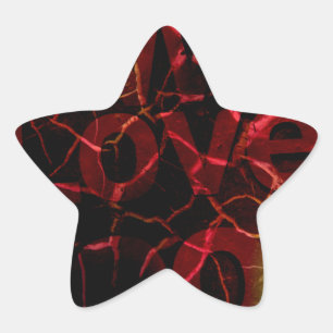 Frayed Edges, Starkes Herz: Unzerbrechliche Liebe Stern-Aufkleber