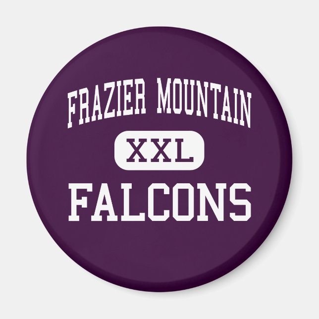 Frazier Mountain - Falken - hoch - Lebec Magnet (Vorne)
