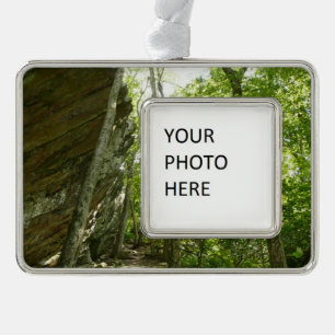 Frazier Rock Wall im Shenandoah-Nationalpark Rahmen-Ornament Silber