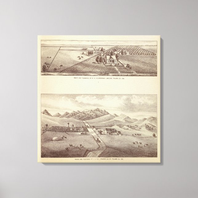 Frazier Valley, Seeuferranche Leinwanddruck (Vorderseite)