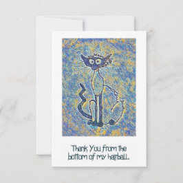 Frazzle Cat Dankeschön Karte
