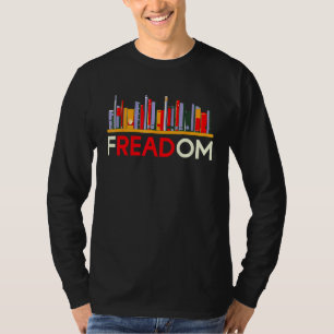 Freadom Anti-Verbotsbücher Freiheit zum Lesen Buch T-Shirt