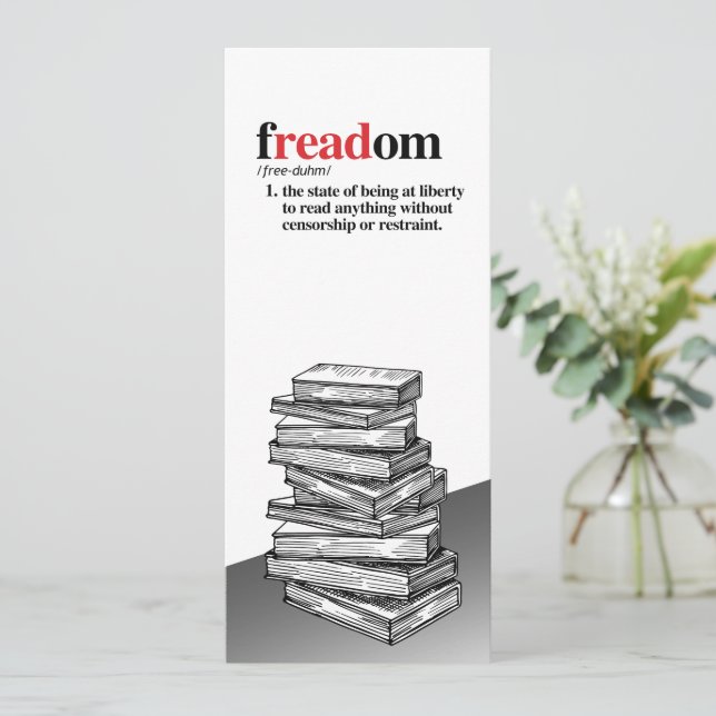 Freadom-Definitions-Lesezeichen Save The Date (Stehend Vorderseite)