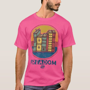 Freadom Ich lese verbotene Bücher Vintage lustiger T-Shirt
