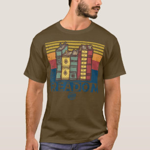 Freadom Ich lese verbotene Bücher Vintage Lustiger T-Shirt