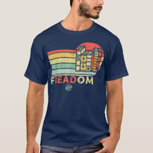 Freadom Ich lese verbotene Bücher Vintage Lustiger T-Shirt