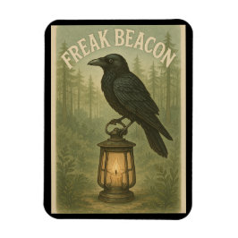 Freak Beacon Raven Flexible Magnet