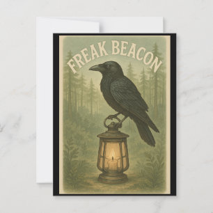 Freak Beacon Raven Postcard Postkarte