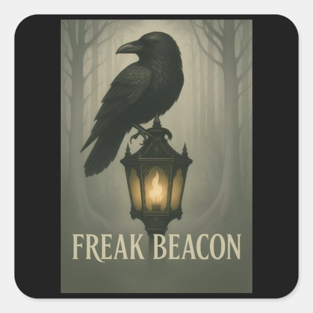Freak Beacon Raven Stickers (Vorderseite)