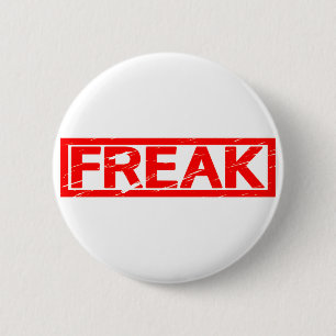 Freak Briefmarke Button