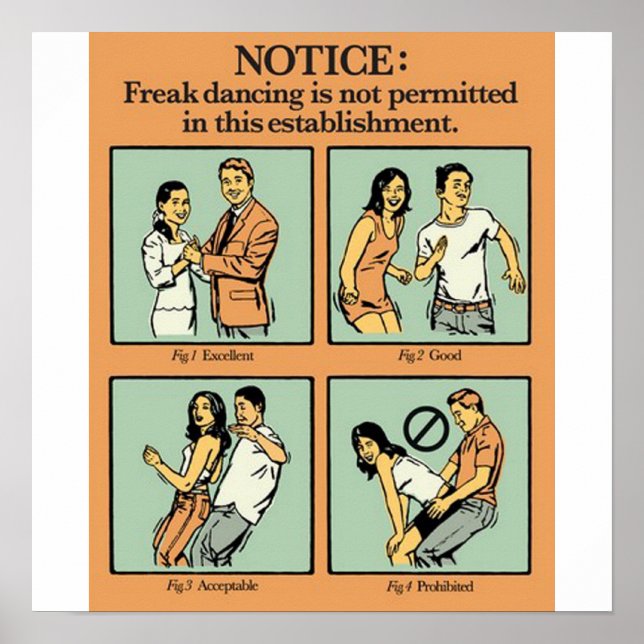 Freak Dance nicht erlaubt Poster (Vorne)
