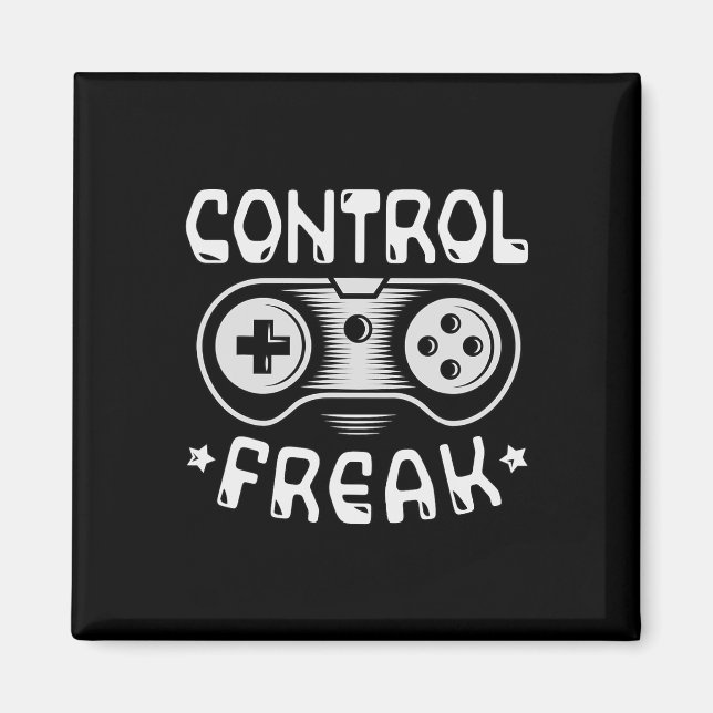 Freak - Funny Gaming Video Games Gamer Magnet (Vorne)