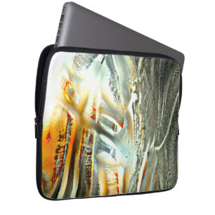 Freak graue Texturbrennteile bis zum digitalen Aus Laptopschutzhülle