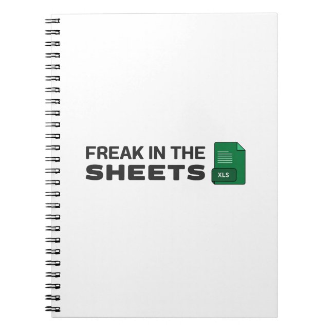 Freak in den Blättern Notebook Notizblock (Vorderseite)