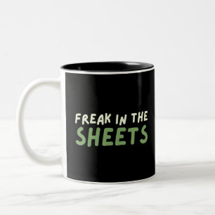 Freak in den Laken Zwei-Tone-Kaffee-Tasse Zweifarbige Tasse