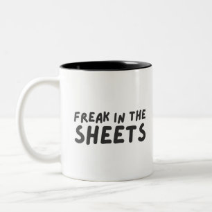 Freak in den Laken Zwei-Tone-Kaffee-Tasse Zweifarbige Tasse