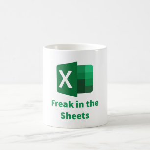 Freak in der Sheets-Tasse Kaffeetasse