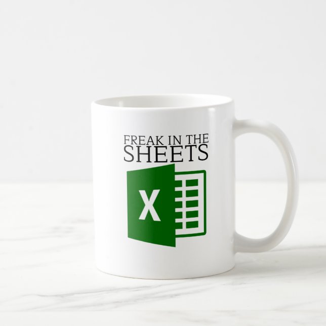 Freak in Excel-Sheets Kaffeetasse (Rechts)