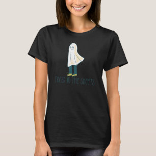 FREAK IN SHEETS Ghost Costume Halloween Meme T-Shirt