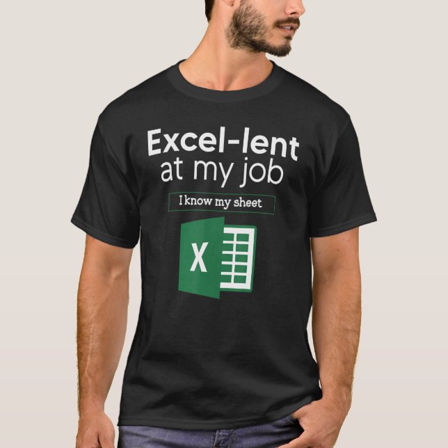 Freak in Sheets Spreadsheet Excel Accountant T-Shirt (Vorderseite)